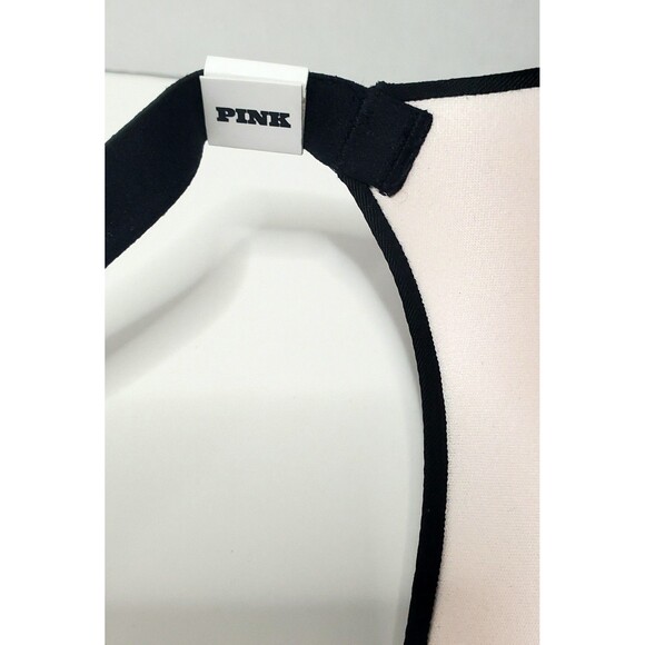 Victoria’s Secret Pink Push-Up Bra 38DDD Front Close T-Shirt Style NWT Black - Picture 5 of 11